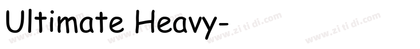 Ultimate Heavy字体转换 Ultimate Heavy字体转换